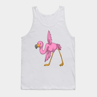 Flamingo at Yoga Stretching exercise Tank Top